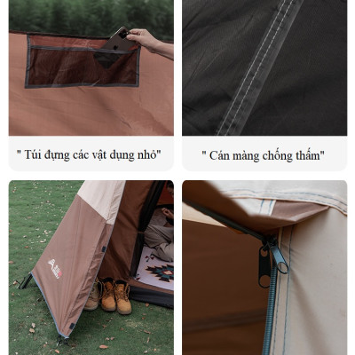 Lều cắm trại tự bung , lều du lịch dã ngoại dành cho 6-8 người, chống thấm nước -ZL039