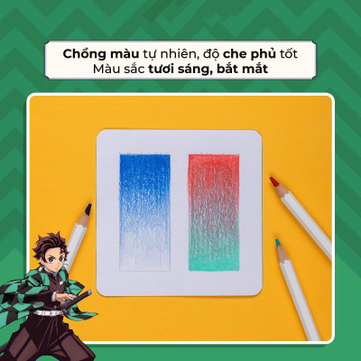 Hộp 12 Bút Chì Màu Thanh Gươm Diệt Quỷ - Colokit CPC-C042/DS - Hộp Thiếc