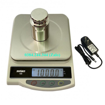 Cân điện tử nhà bếp Shinko GS 3kg/0.1g, sản phẩm dùng để định lượng thành phần thức ăn, cafe, nguyên liệu