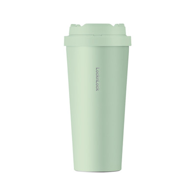 Ly giữ nhiệt LocknLock 550ml màu xanh mint độc quyền LHC3249MIT - Hàng chính hãng, mở nắp một chạm, chất liệu thép không gỉ miệng ly rộng - JoyMall