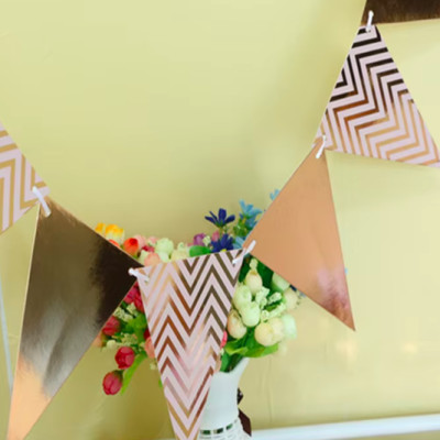 Dây Cờ Treo Tam Giác Ánh Kim Trang Trí Sinh Nhật