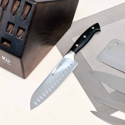 Bộ Dao 7 Món Nhà Bếp Bằng Thép Không Gỉ KUCHEN ĐỨC - KU K62709 -  Hàng Chính Hãng