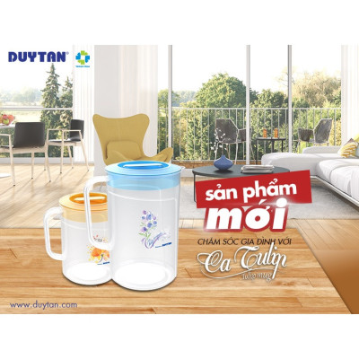 Ca Tulip Nhựa Duy Tân 2 Lít - Nhựa Trong Suốt, Có Vạch Chia | TriTin