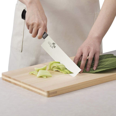 Dao thái đầu vuông Wakatake KAI 16.5cm nội địa Nhật Bản + Tặng Gói Trà Sữa Matcha / Cafe Macca 20g