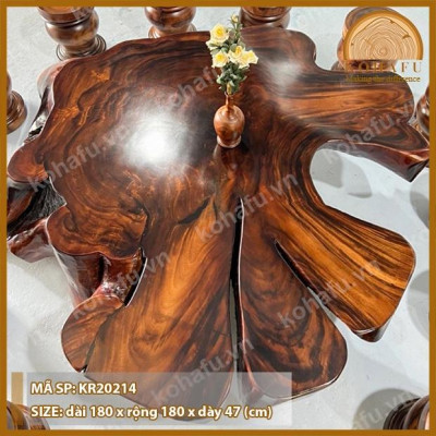 Bàn Gốc Cây Me Tây Nguyên Khối - Kiểu Dáng Độc Đáo