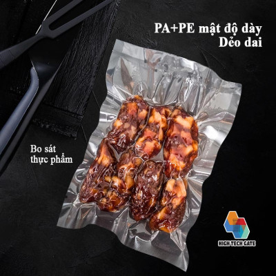 Túi Hút Chân Không Thực Phẩm Dạng Cuộn Trơn Phẳng 2 Mặt HTG, Đầy Đủ Kích Thước