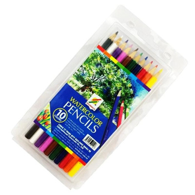 Hộp Nhựa 10 Cây Bút Chì Màu Nước Artist MS-10Art-PW