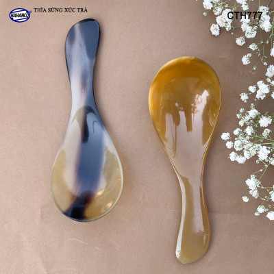 Muỗng xúc trà bằng sừng xuất nhật - giúp không mất hương vị trà - Xúc gia vị, cafe, deccor - An toàn cho sức khỏe - CTH777