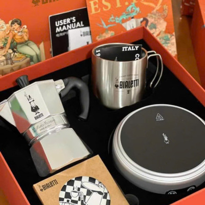 Bộ ấm cafe Bialetti Steam Age Moka Pot made in Italy Hàng chính hãng