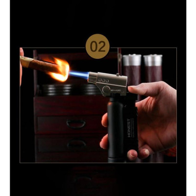 Vỏ Hột Quẹt Bật Lửa Khò Gas Honest BCZ-500 Cực Mạnh Để Bàn 2 Chế Độ Lửa