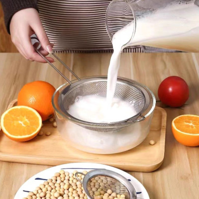 Vợt Rây bột inox lọc trà cafe có tay cầm làm bánh vắt chanh inox - Dụng Cụ Lọc Bột Rây Lọc Sifter Lưới Lọc