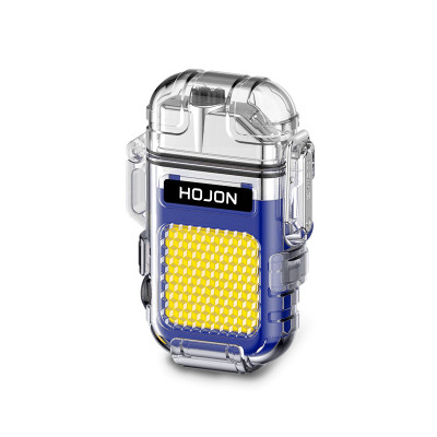 Vỏ Hột Quẹt Hojon F33 Plasma 2 Tia Sạc USB Kiêm Đèn Pin Siêu Sáng Chống Nước Cực Tốt - Nhiều Màu