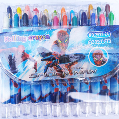 Bút Sáp Vặn 24 Màu Thân Dài 12cm loại tốt, tô màu đẹp, dễ thương (Bé trai, Bé gái), dễ dàng bảo quản