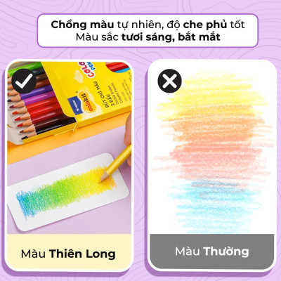 Hộp 6 Bút Chì Màu Hai Đầu - Double Ended Colored Pencils - Colokit CPC-C034