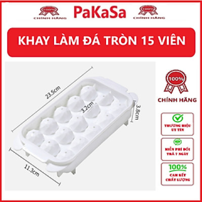 Khuông Làm Đá Tròn Có Nắp PaKaSa - Hàng Chính Hãng 