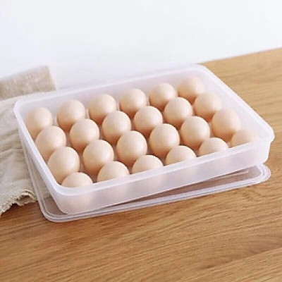 combo khay đựng trứng 24 quả có nắp đậy tiện dụng cao cấp