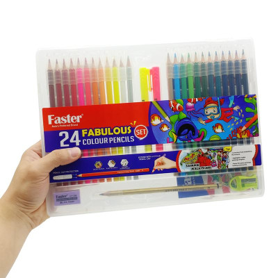 Hộp 24 Bút Chì Màu Fabulous - Faster CP-F-5024-SETA