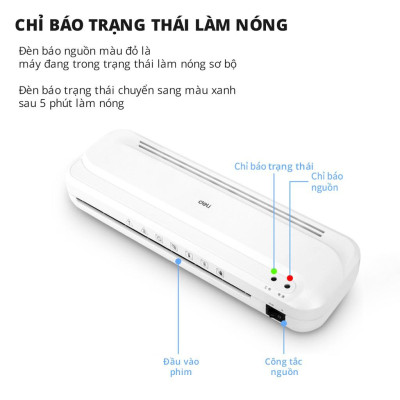 Máy ép nhựa dẻo màng plastic chính hãng Deli E2132