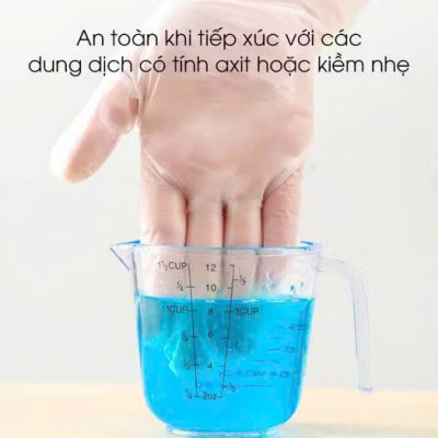 Hộp 100 Găng Tay Nilon Làm Bếp – Bao Tay TPE Kháng Khuẩn, Dùng 1 Lần Vệ Sinh - HÀNG CHÍNH HÃNG MINIIN