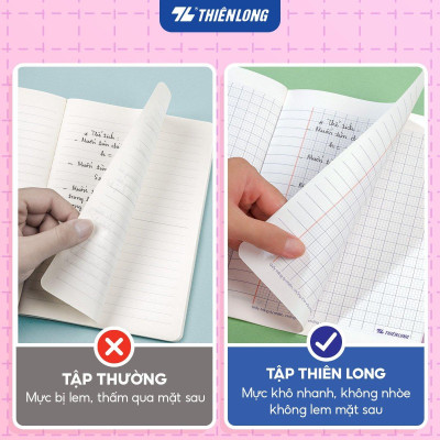 Tập học sinh chống lem 48 trang 4 ô ly vuông 2.5mm 120gsm Thiên Long NB-119/AK - Phiên bản Akooland - Mẫu ngẫu nhiên