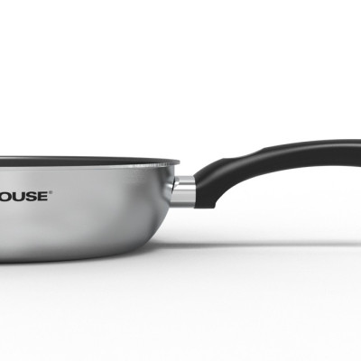 Chảo inox nguyên khối Sunhouse DE20M - Hàng Chính Hãng