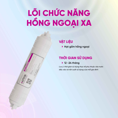 Lõi lọc nước - Hàng chính hãng Mutosi số 6/7/8 - Lõi hồng ngoại xa (Far Infrared) LOIT33HN-R