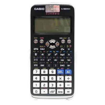 Máy Tính Casio FX 580 VN X - Màu Đen - Tặng Kèm 3 Bút Gel G01 0.5 mm (2 Mực Tím + 1 Mực Xanh)