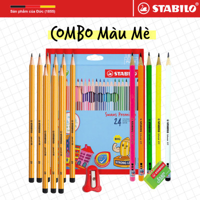 [GIÁ SỐC 299K] Combo MÀU MÈ 30 món sản phẩm STABILO