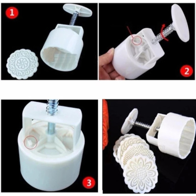 Khuôn bánh Trung Thu 4 mặt chọn 125g