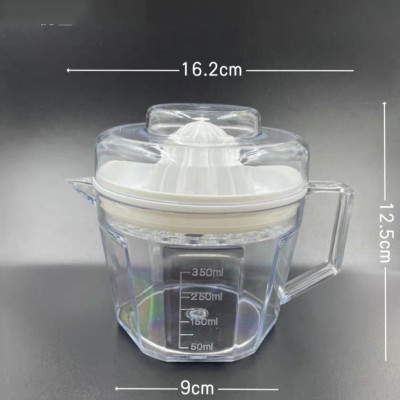 Dụng cụ vắt cam trong suốt  Vắt cam kèm ca đong định mức (6905)