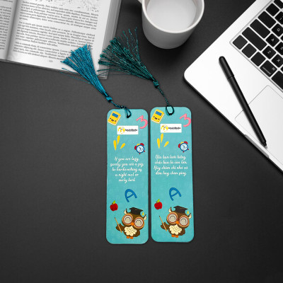Combo 03 cái Bookmark đánh dấu sách truyền cảm hứng có tua rua (ngẫu nhiên)
