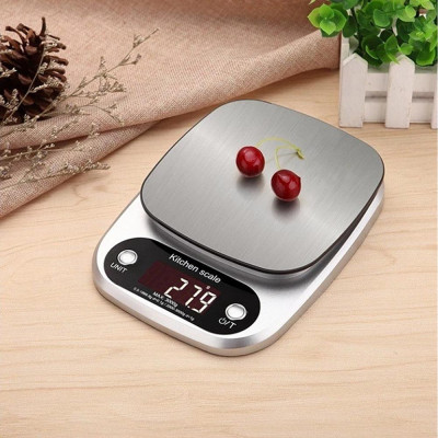 Cân Điện Tử Mini Định Lượng 1g - 10kg, Cân Tiểu Ly Nhỏ Gọn Có Màn Hình Hiển Thị, Độ Chính Xác Cao Kèm 2 Pin