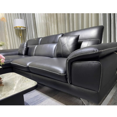 Sofa góc L da bò Italy Tundo SFLCT28 dài 2m9 x 1m8 - hàng cao cấp chuẩn da bò nhập khẩu Ý