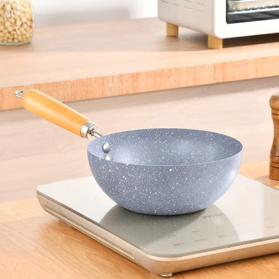 Chảo Chống Dính Sâu Lòng Vân Đá Dùng Mọi Loại Bếp Cao Cấp Tiện Dụng, Chảo Nhật Vân Đá