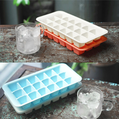 Khay đá 20 viên chữ nhật, có nắp đậy - nhiều màu