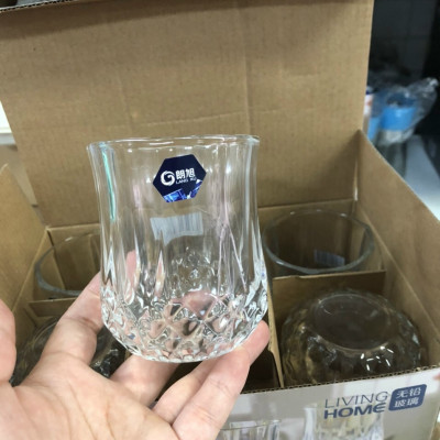 6 ly thủy tinh vân ô chân bầu -AVN 28