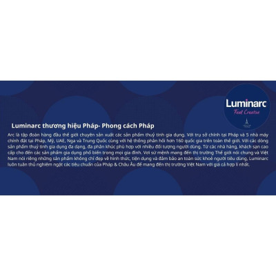 Đĩa Thủy Tinh Luminarc Diwali Granit 25cm - bộ 6 đĩa - P0870