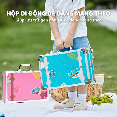 Bộ bút màu 100 chi tiết Màu sáp cao cấp hữu cơ  Mideer Artist Suitcase