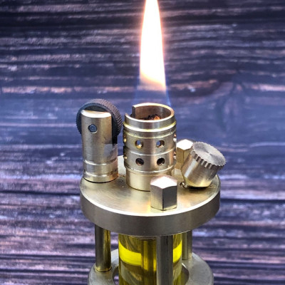 Vỏ Hột Quẹt Bật Lửa Xăng Đá TC17 Thủ Công Làm Bằng Đồng Nguyên Chất Trong Suốt Thiết Kế Tinh Tế, Sang Trọng