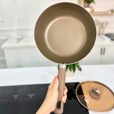 Chảo chống dính Inox 316 liền khối 7 lớp Kalpen Nano Titanium Shield 26cm - Hàng chính hãng