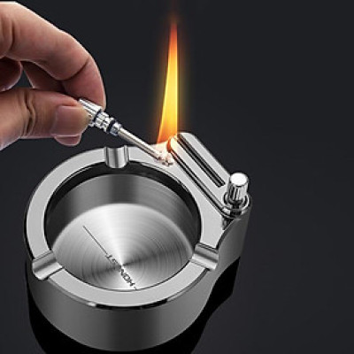 Vỏ Hột Quẹt Bật Lửa Diêm Xăng Kiêm Gạt Tàn 2 Chức Năng Đẹp Độc Lạ Honest BCZ - Giao Màu Ngẫu Nhiên