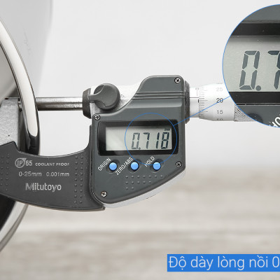 Bộ nồi và chảo chống dính vân đá inox 304 cao cấp Fivestar Plus 5 món nắp kính , tặng 1 vá canh