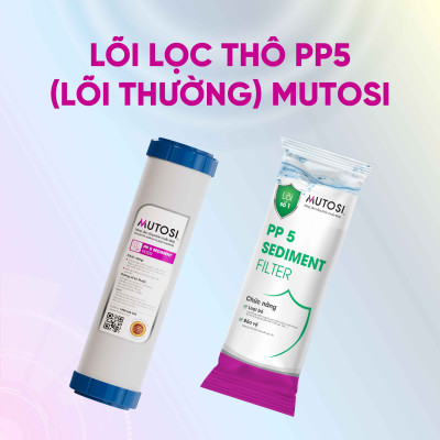 Combo 7 lõi lọc nước - Hàng chính hãng Mutosi (hệ lõi thô thường)