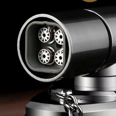 Vỏ Hột Quẹt Bật Lửa Khò gas 4 tia Honest BCZ-346 thiết kế đẹp độc lạ - dùng gas cao cấp ( giao màu ngẫu nhiên )