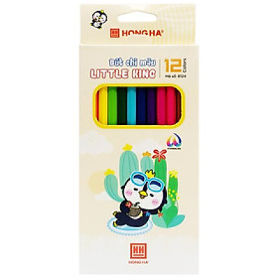 Hộp 12 Bút Chì Màu Little King - Hồng Hà 8124