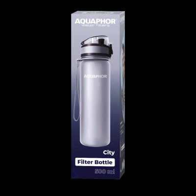 Bình Lọc Cầm Tay Bottle City Aquaphor Màu Ghi