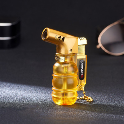 Vỏ Hột Quẹt Bật Lửa Khò Gas 1 Tia Kiêm Móc Khóa Tiện Lợi Hongbo HB853 Thiết Kế Đẹp Độc Lạ - Giao Màu Ngẫu Nhiên