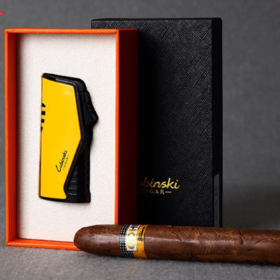 Vỏ Hột Quẹt Bật Lửa Khò 1 Tia Để Bàn Lubinski YJA10011 Thiết Kế Đẹp Độc Lạ Lửa Khò Mạnh Mẽ - Dùng Gas Cao Cấp