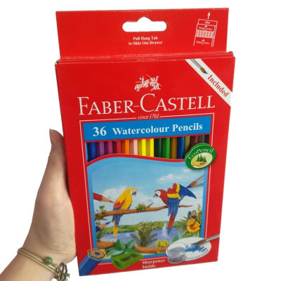 Chì Màu Nước Parrot - 36 Màu Dài - Faber-Castell 114466