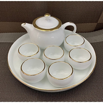 BỘ TRÁCH SỨ PHA TRÀ TRUYỀN THỐNG KÈM KHAY TRÒN - ANTH628